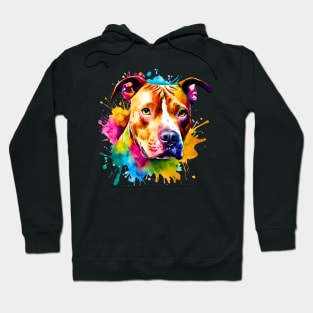 Pitbull Watercolor Hoodie